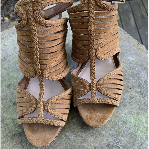 Vince camuto Strappy Copper Janil ankle heels - Picture 2 of 6